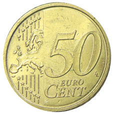 Монета 50 евроцентов 2011 года Ватикан (реверс)