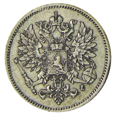 Монета 25 пенни 1909 года Русская Финляндия (реверс)