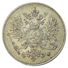 Монета 25 пенни 1915 года Русская Финляндия (реверс)