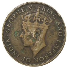 Монета 1 цент 1945 года Британский Гондурас (реверс)