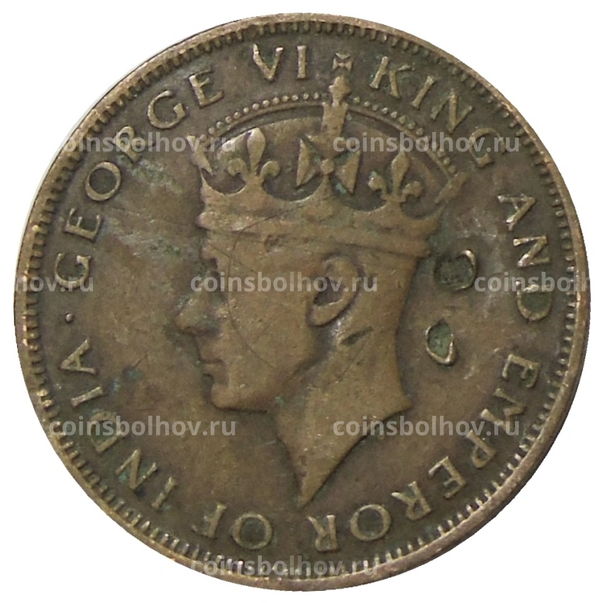 Монета 1 цент 1943 года Британский Гондурас (вид 2)