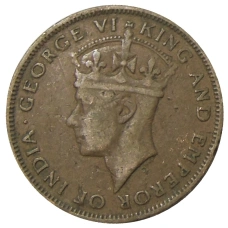 Монета 1 цент 1945 года Британский Гондурас (реверс)