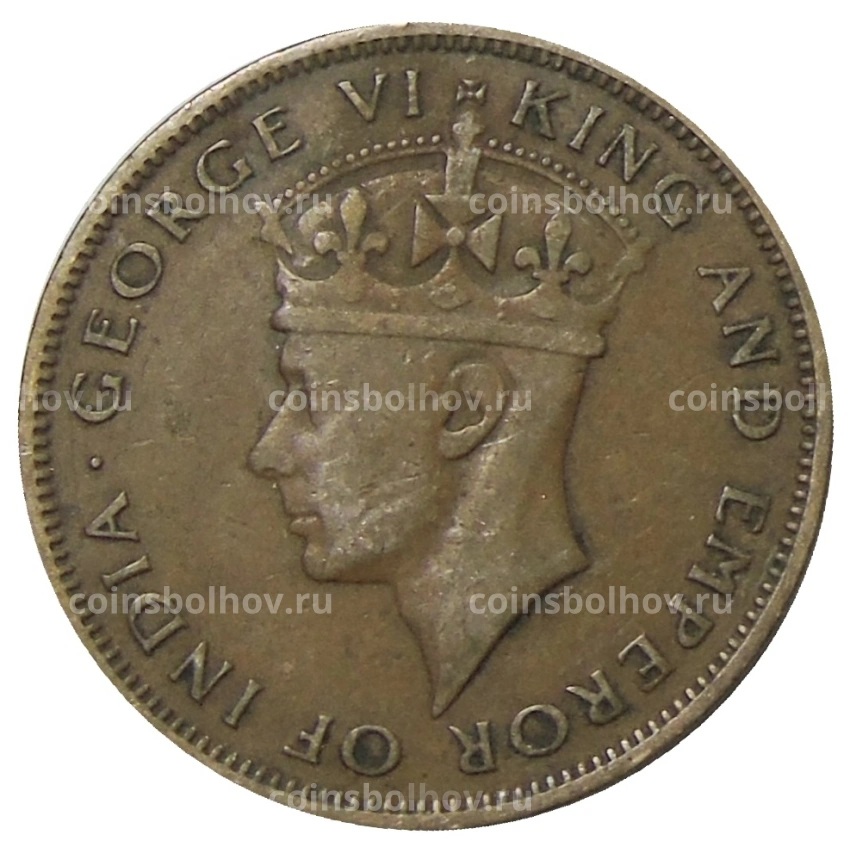 Монета 1 цент 1945 года Британский Гондурас (вид 2)