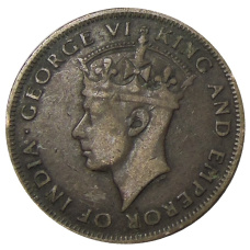 Монета 1 цент 1945 года Британский Гондурас (реверс)