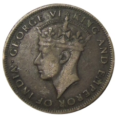 Монета 1 цент 1945 года Британский Гондурас (реверс)