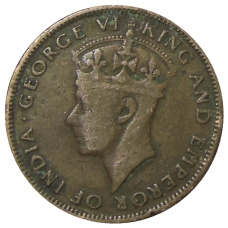 Монета 1 цент 1945 года Британский Гондурас (реверс)