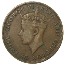 Монета 1 цент 1945 года Британский Гондурас (реверс)