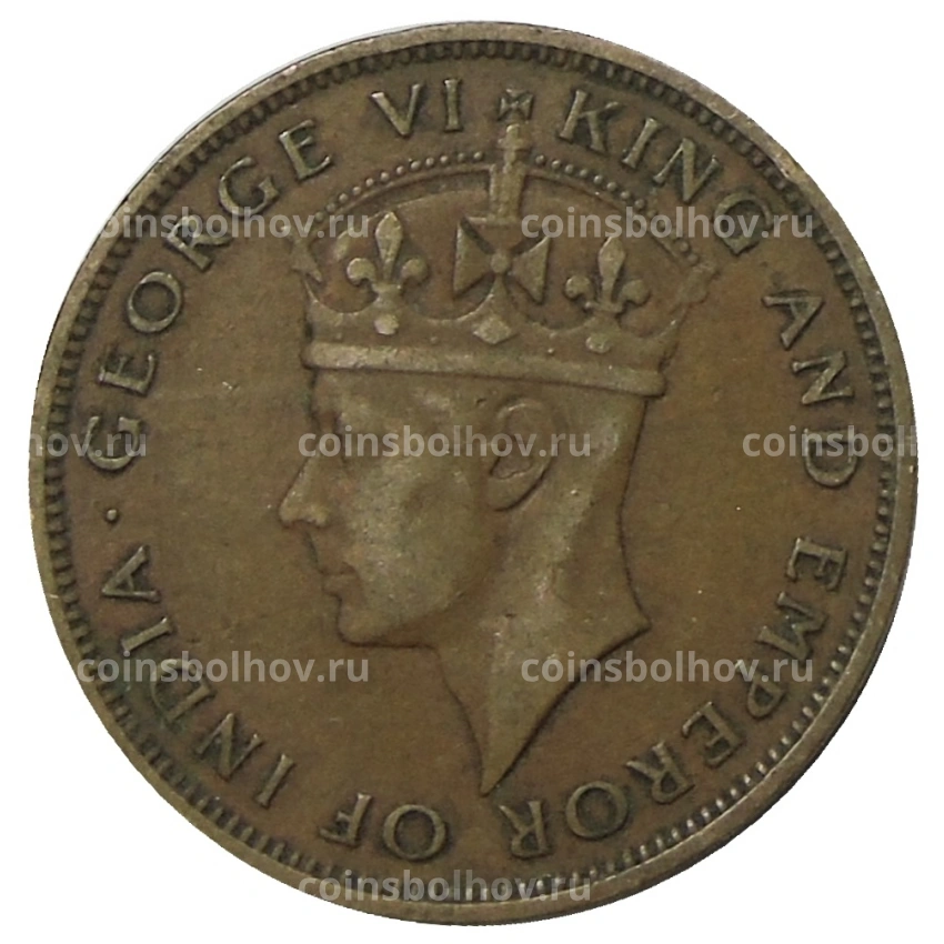 Монета 1 цент 1945 года Британский Гондурас (вид 2)