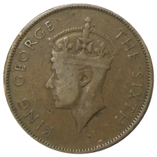 Монета 1 цент 1950 года Британский Гондурас (реверс)