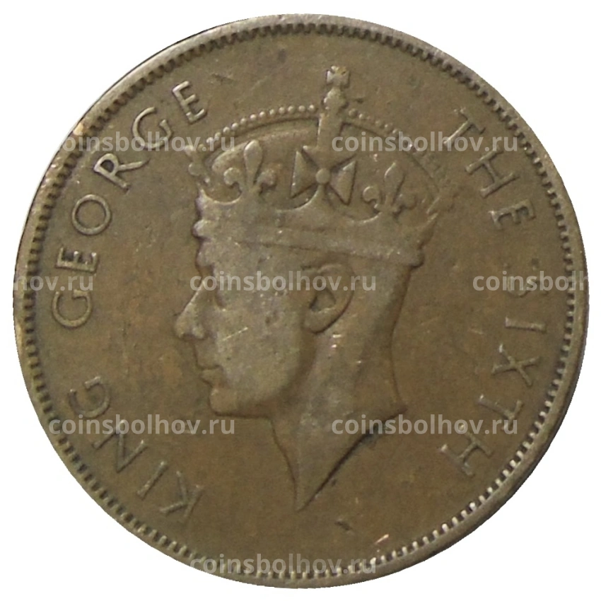 Монета 1 цент 1950 года Британский Гондурас (вид 2)