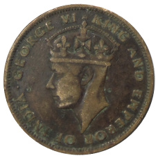 Монета 1 цент 1943 года Британский Гондурас (реверс)