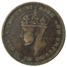 Монета 1 цент 1943 года Британский Гондурас (реверс)