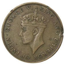 Монета 1 цент 1947 года Британский Гондурас (реверс)