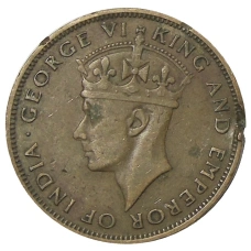 Монета 1 цент 1947 года Британский Гондурас (реверс)