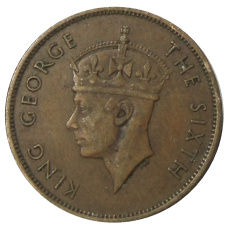 Монета 1 цент 1949 года Британский Гондурас (реверс)