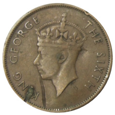 Монета 1 цент 1949 года Британский Гондурас (реверс)