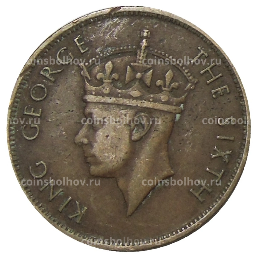 Монета 1 цент 1949 года Британский Гондурас (вид 2)