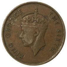 Монета 1 цент 1949 года Британский Гондурас (реверс)