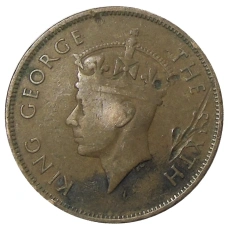 Монета 1 цент 1950 года Британский Гондурас (реверс)