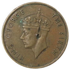 Монета 1 цент 1951 года Британский Гондурас (реверс)