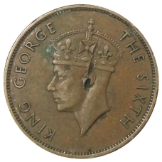 Монета 1 цент 1951 года Британский Гондурас (реверс)