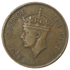 Монета 1 цент 1951 года Британский Гондурас (реверс)