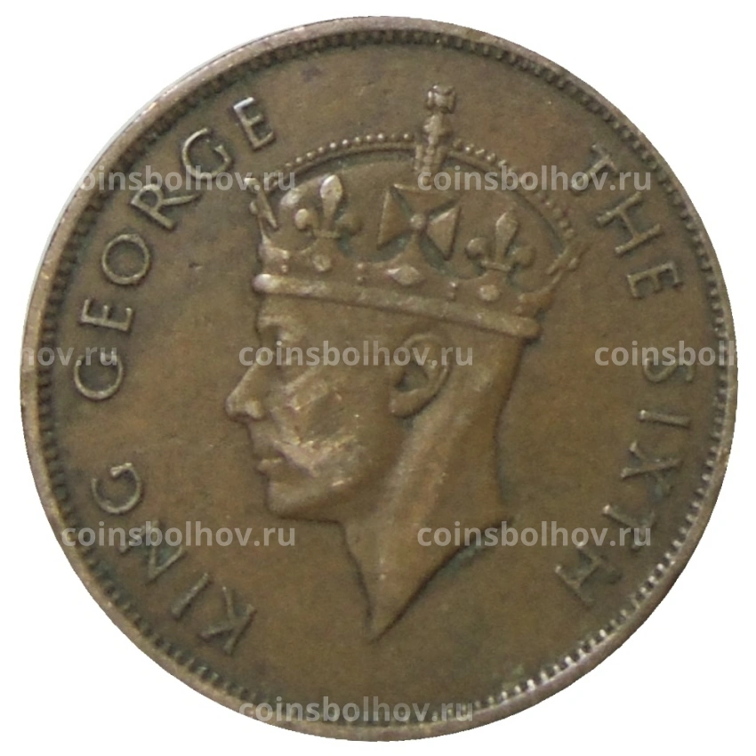 Монета 1 цент 1951 года Британский Гондурас (вид 2)