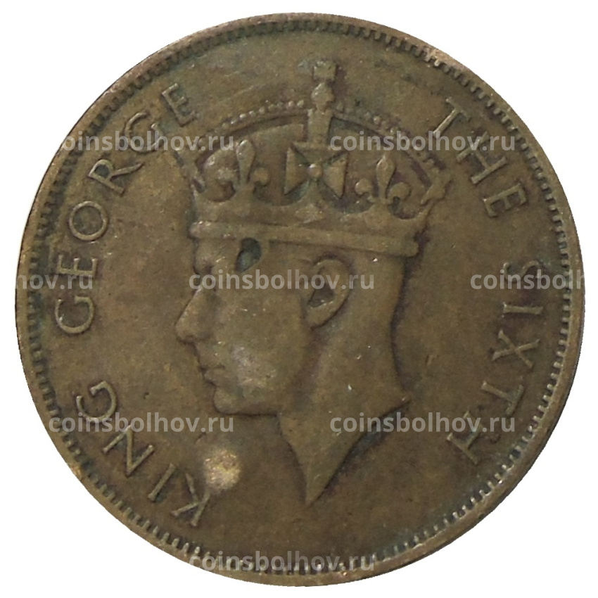 Монета 1 цент 1951 года Британский Гондурас (вид 2)