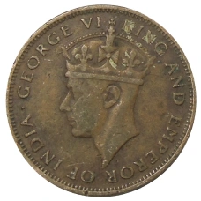 Монета 1 цент 1943 года Британский Гондурас (реверс)