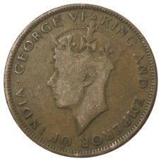 Монета 1 цент 1943 года Британский Гондурас (реверс)