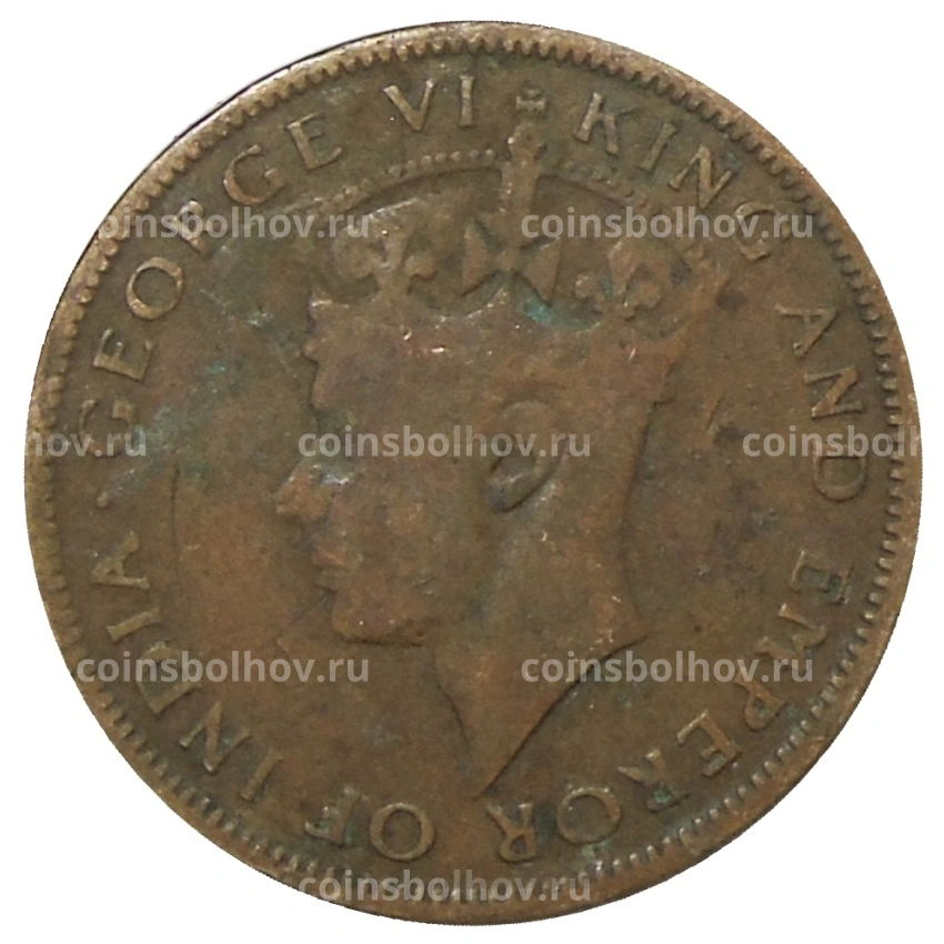 Монета 1 цент 1937 года Британский Гондурас (вид 2)