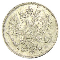 Монета 25 пенни 1916 года Русская Финляндия (реверс)