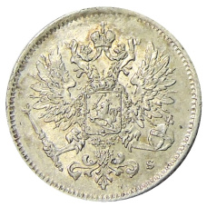 Монета 25 пенни 1916 года Русская Финляндия (реверс)