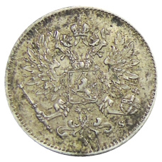 Монета 25 пенни 1916 года Русская Финляндия (реверс)