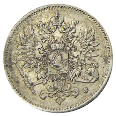 Монета 25 пенни 1916 года Русская Финляндия (реверс)