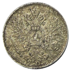 Монета 25 пенни 1916 года Русская Финляндия (реверс)