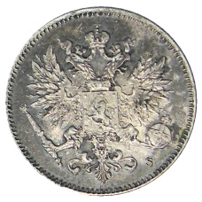 Монета 25 пенни 1916 года Русская Финляндия (реверс)
