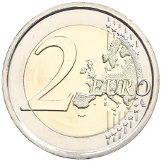 Монета 2 евро 2025 года Италия «Юбилейный год» (реверс)