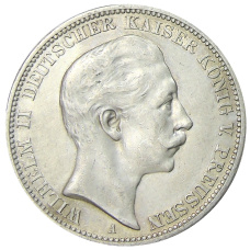 Монета 3 марки 1910 года А Германия (Пруссия) (аверс)