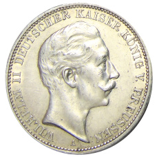 Монета 3 марки 1910 года А Германия (Пруссия) (аверс)