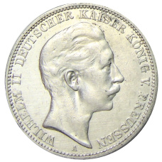 Монета 3 марки 1910 года А Германия (Пруссия) (аверс)