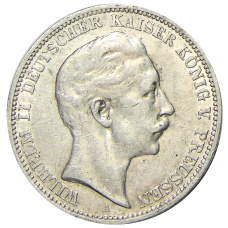 Монета 3 марки 1910 года А Германия (Пруссия) (аверс)
