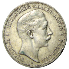Монета 3 марки 1908 года А Германия (Пруссия) (аверс)