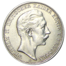 Монета 3 марки 1912 года А Германия (Пруссия) (аверс)