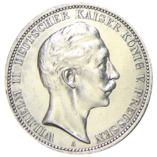 Монета 3 марки 1912 года А Германия (Пруссия) (аверс)