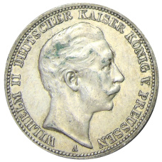 Монета 3 марки 1911 года А Германия (Пруссия) (аверс)