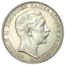 Монета 3 марки 1911 года А Германия (Пруссия) (аверс)