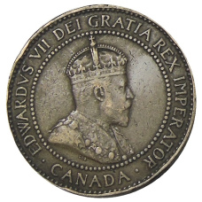 Монета 1 цент 1910 года Канада (реверс)