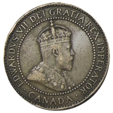 Монета 1 цент 1910 года Канада (реверс)