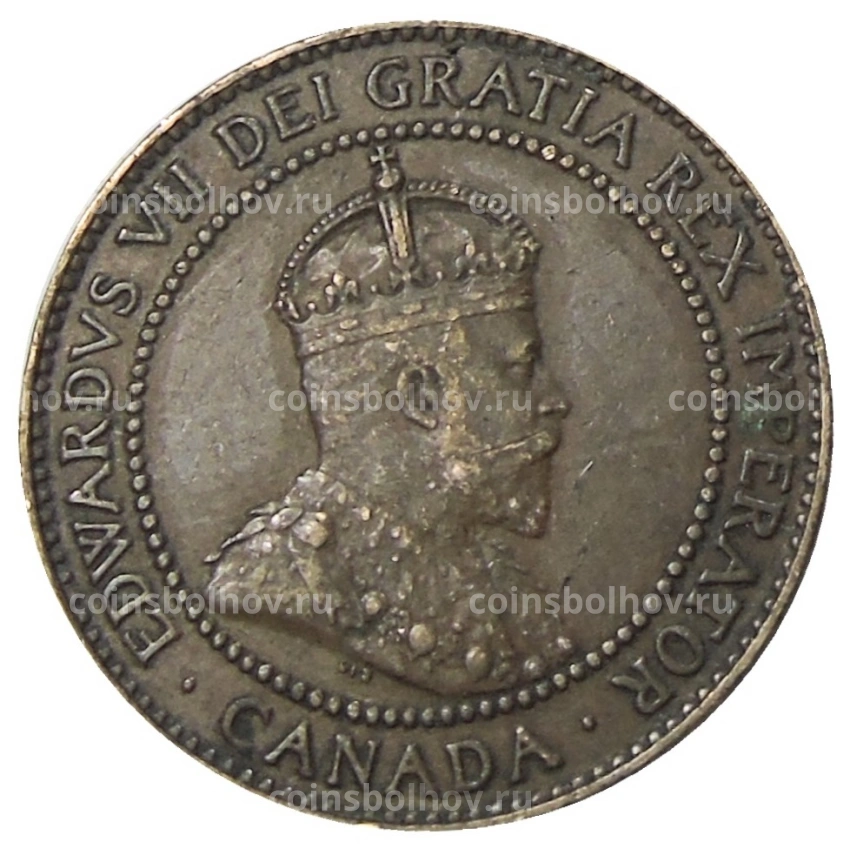 Монета 1 цент 1909 года Канада (вид 2)